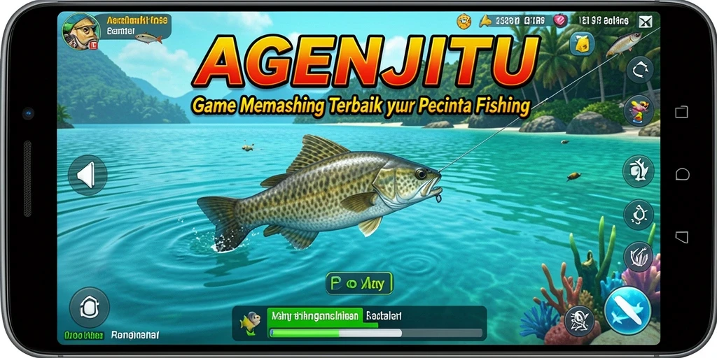 Tampilan saat pemain menangkap ikan di AGENJITU.