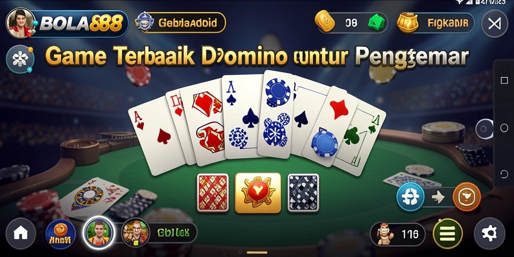Menampilkan gameplay seru BOLA88 dalam permainan Domino.