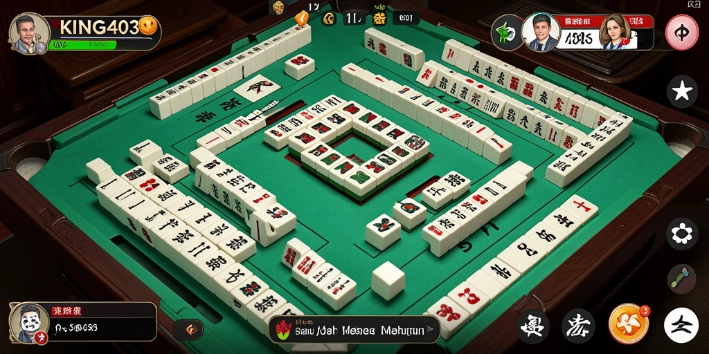 Tangkapan layar KING403 menampilkan gameplay Mahjong yang seru dan menantang.
