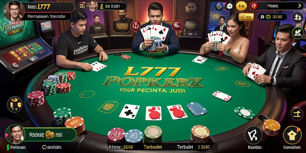 Gameplay Poker di L777 yang seru dan menyenangkan.