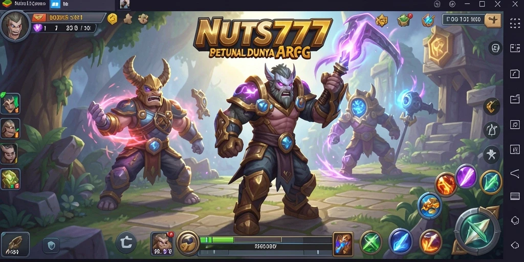 Screenshot gameplay NUTS777 yang menampilkan aksi seru dalam dunia ARPG.