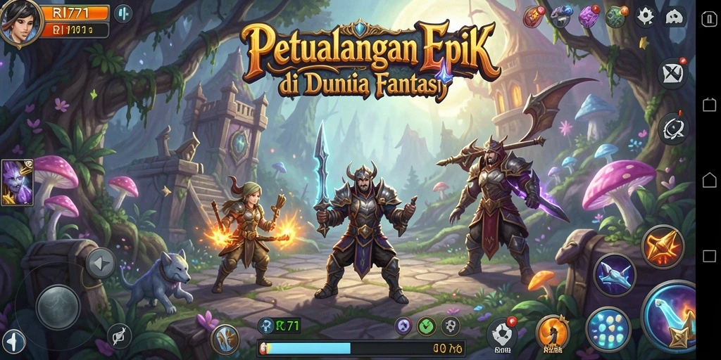 Tampilan gameplay seru dengan pertarungan epik di RI771.