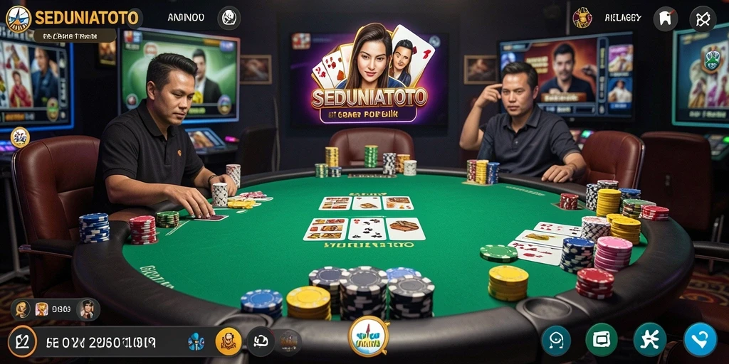Screenshot gameplay SEDUNIATOTO menampilkan keseruan bermain Poker.
