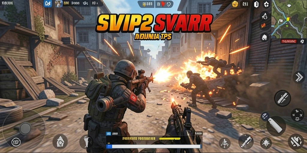 Tangkapan layar utama SVIP2 menampilkan pertarungan mendebarkan dalam gameplay TPS.