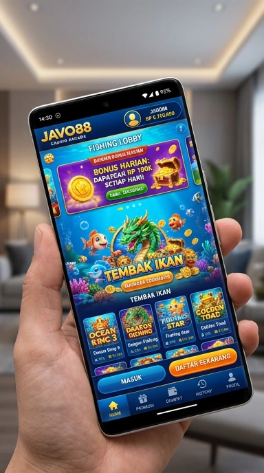 Tangkapan layar aplikasi javo88 yang mudah digunakan.